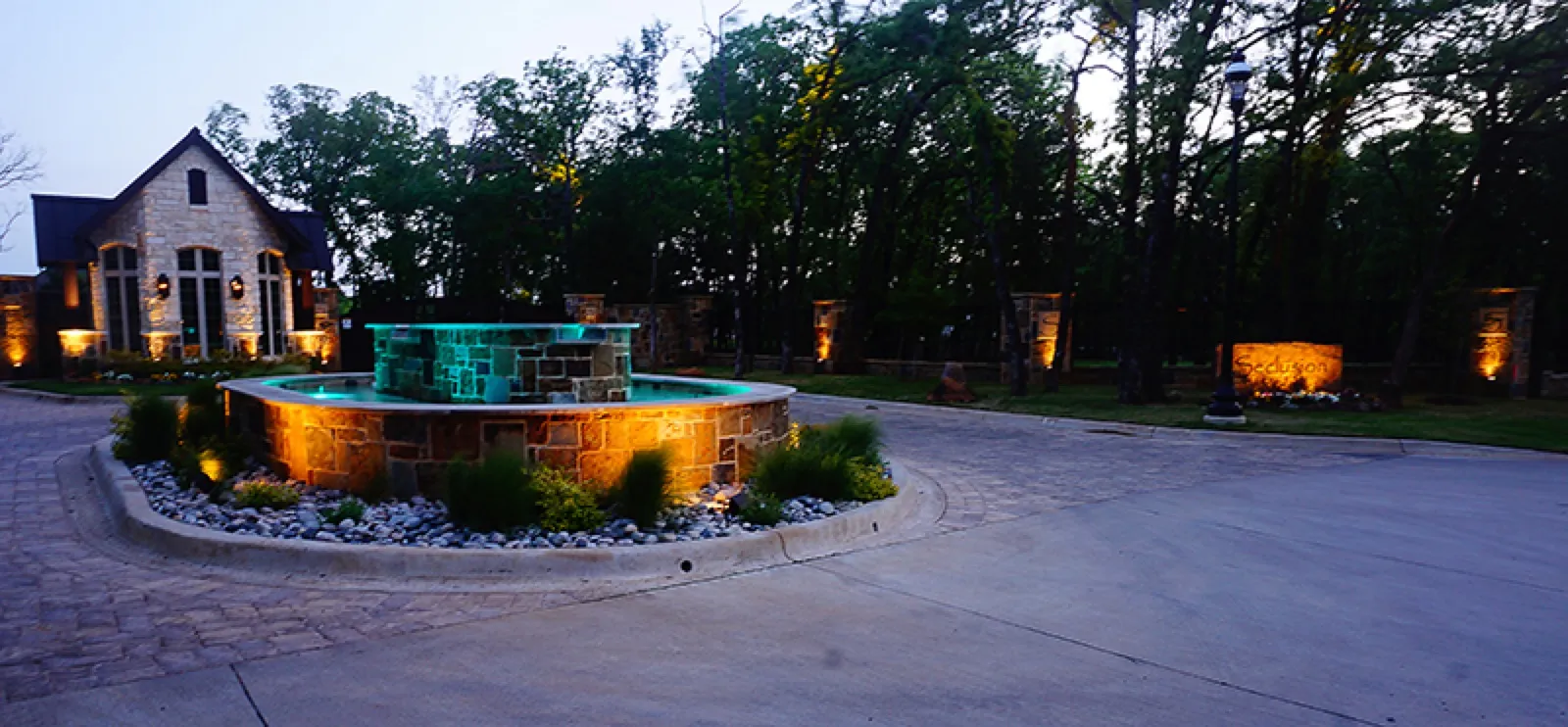 Mansfield, TX · Water feature entry